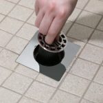 3rd image of Square Hair Catcher for Shower Drain in Chrome