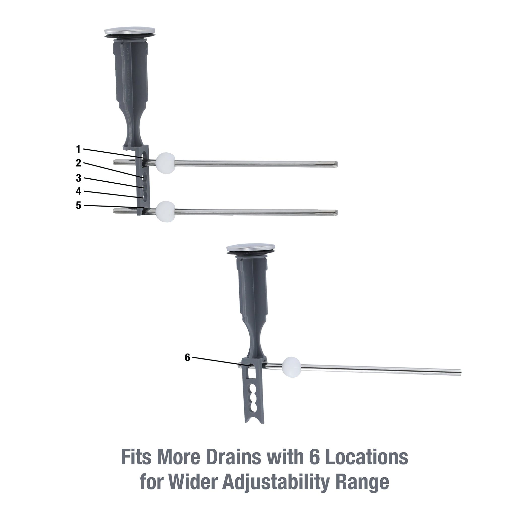 4th image of Bathroom Pop-up Stopper Replacement for Pop-up Drain Assemblies in Chrome 4th image of Bathroom Pop-up Stopper Replacement for Pop-up Drain Assemblies in Chrome