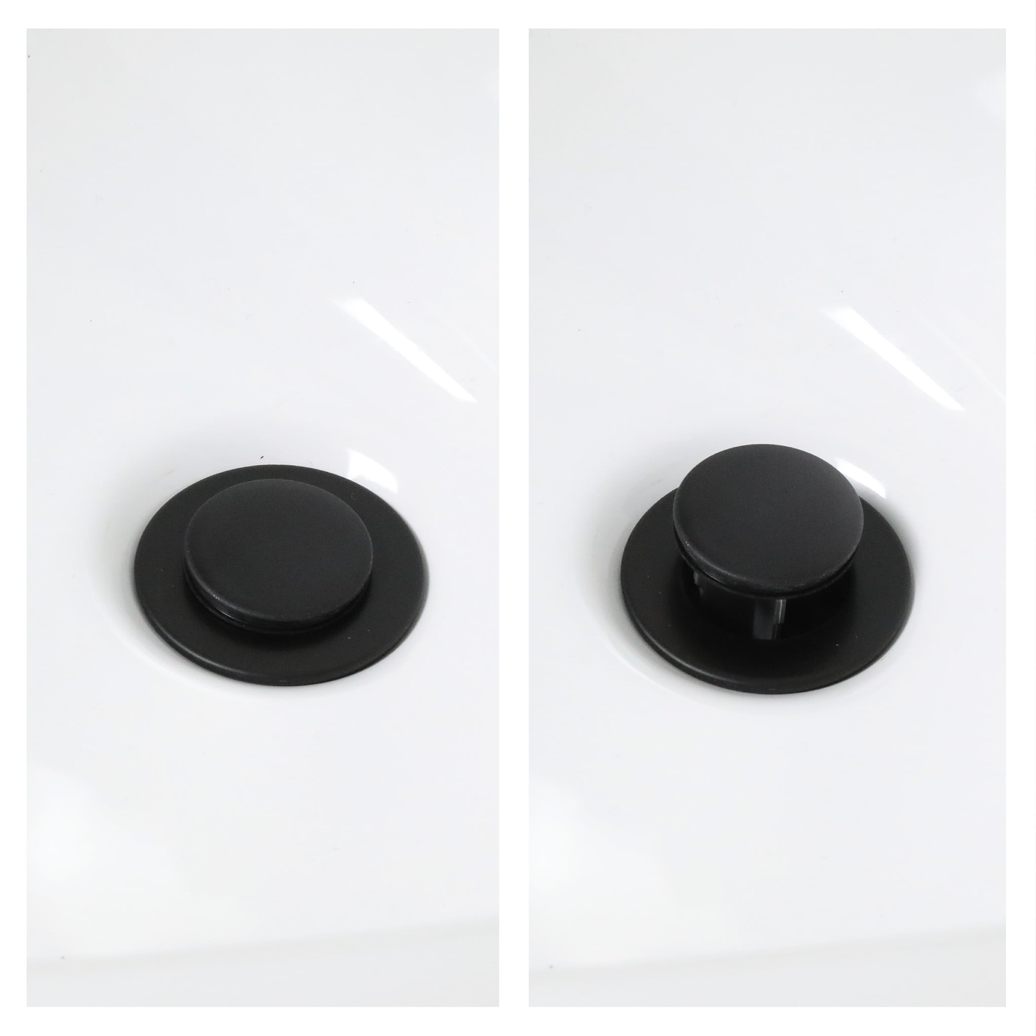 2nd image of Bathroom Pop-up Stopper Replacement for Pop-up Drain Assemblies in Matte Black 2nd image of Bathroom Pop-up Stopper Replacement for Pop-up Drain Assemblies in Matte Black