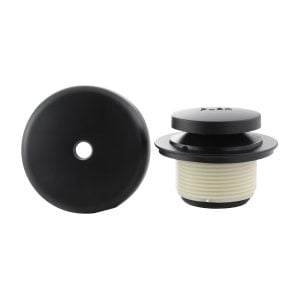 Touch-Toe Tub Drain Trim Kit with Overflow in Matte Black Touch-Toe Tub Drain Trim Kit with Overflow in Matte Black