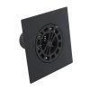 2nd image of Square Hair Catcher for Shower Drain in Matte Black
