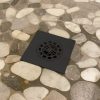 1st image of Square Hair Catcher for Shower Drain in Matte Black