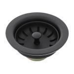 3-1/2 in. Basket Strainer Assembly in Matte Black