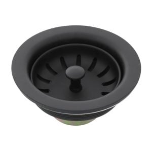3-1/2 in. Basket Strainer Assembly in Matte Black 3-1/2 in. Basket Strainer Assembly in Matte Black