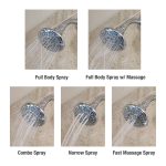 3rd image of 5-Spray Water-Saving Shower Head in Chrome