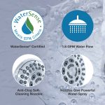2nd image of 5-Spray Water-Saving Shower Head in Chrome