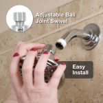 5th image of 5-Spray Water-Saving Shower Head in Brushed Nickel