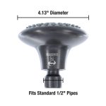 6th image of 5-Spray Water-Saving Shower Head in Oil Rubbed Bronze