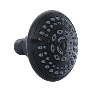 5-Spray Water-Saving Shower Head in Matte Black