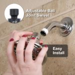 5th image of 5-Spray Water-Saving Shower Head in Matte Black