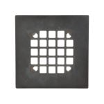 2nd image of Square Snap-In Shower Drain Cover in Oil Rubbed Bronze