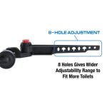 4th image of Toilet Tank Lever Replacement Handle in Matte Black