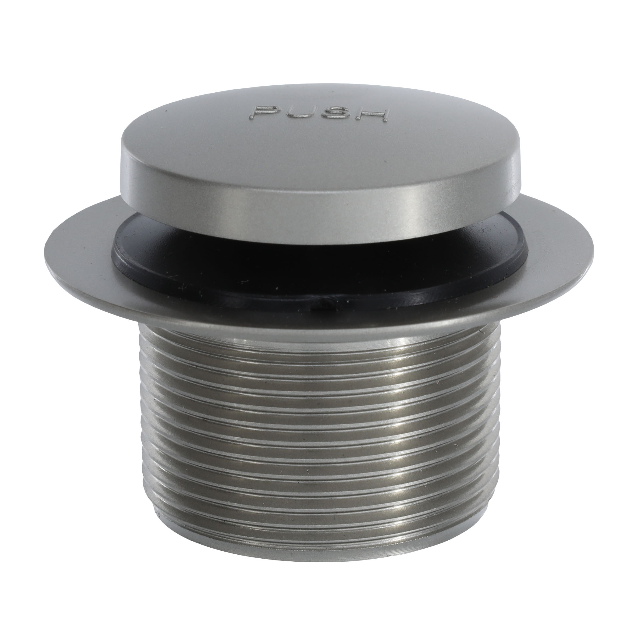 Touch Toe Drain Assembly in Brushed Nickel