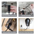 3rd image of Kitchen Sink Top Mount Air Switch for Garbage Disposals in Matte Black