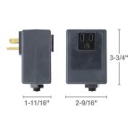 5th image of Kitchen Sink Top Mount Air Switch for Garbage Disposals in Matte Black
