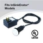 2nd image of Kitchen Sink Top Mount Air Switch for Garbage Disposals in White