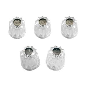 5-piece Handle Kit in Clear for Pfister Windsor and Contessa Tub/Shower Faucets