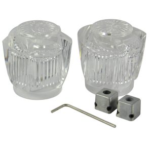 Small Faucet Handles in Clear Acrylic