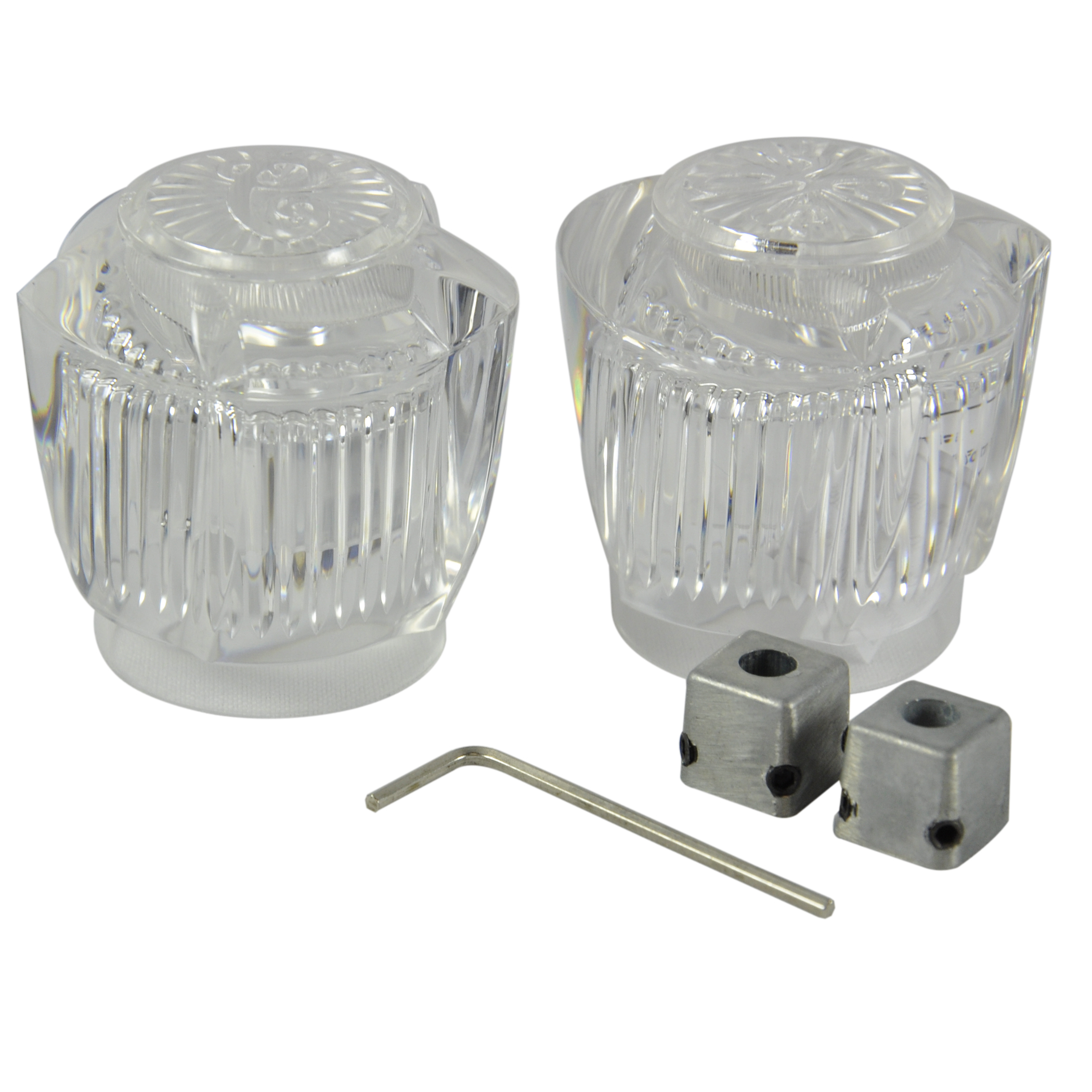 Small Faucet Handles in Clear Acrylic