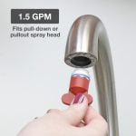 3rd image of Water Saving 1.2 GPM Junior Hidden Faucet Aerator Insert (2 Pack)