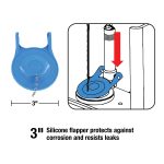 3rd image of Universal Water-Saving Toilet Repair Kit for 3-inch Flush Valve Toilets