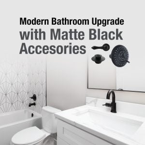 Modern Bathroom Upgrade with Matte Black Accessories