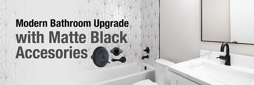 Modern Bathroom Upgrade with Matte Black Accessories
