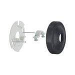 Shower Arm Bracket Stabilizer in Matte Black - Model 12009