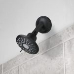 3rd image of Shower Arm Bracket Stabilizer in Matte Black