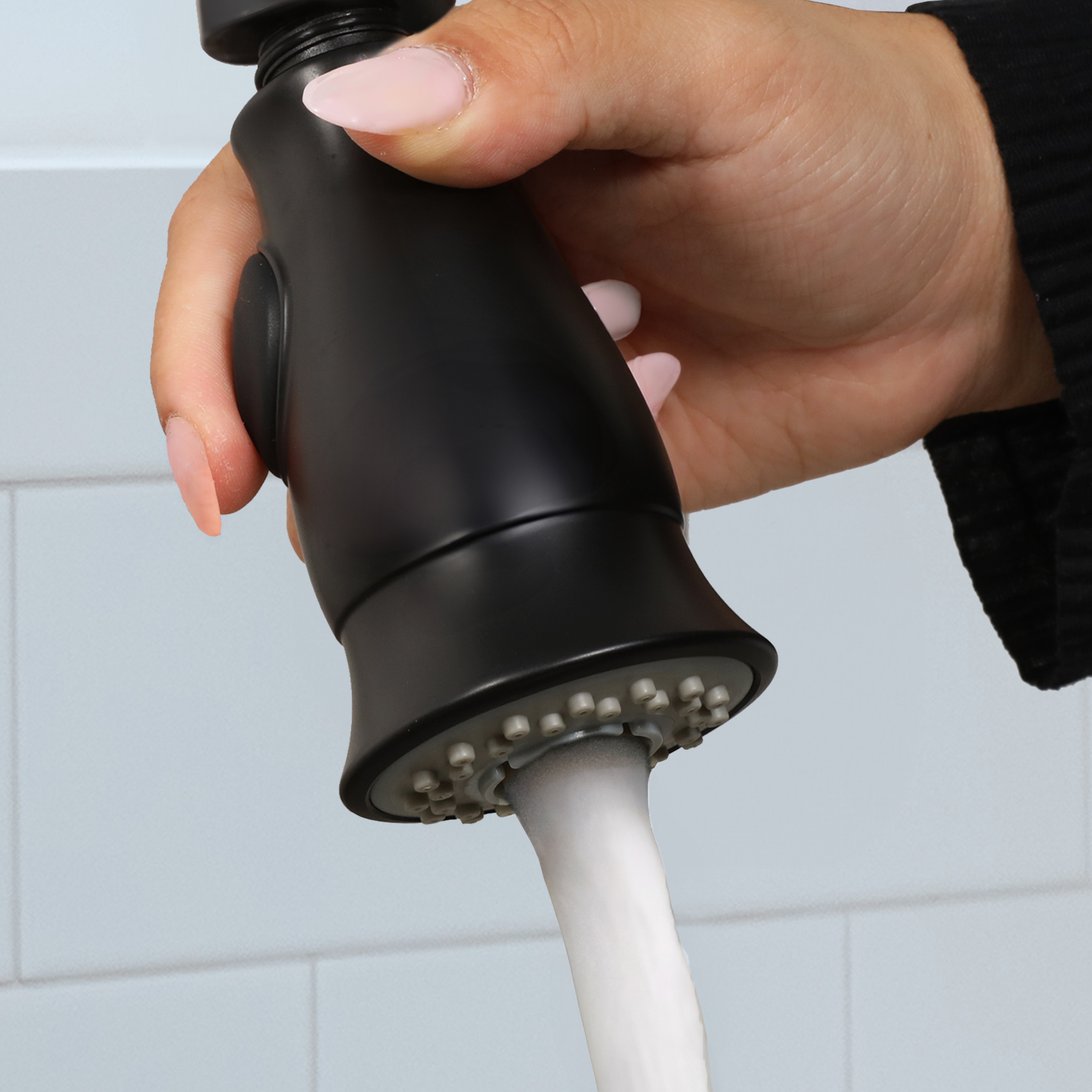 Pull Down Kitchen Faucet Sprayer Head Replacement Part, 3 Function Pull - View #10