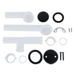 5th image of Touch-Toe Tub Drain Kit with Matte Black Trim