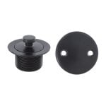 6th image of Twist and Turn Tub Drain Kit with Matte Black Trim