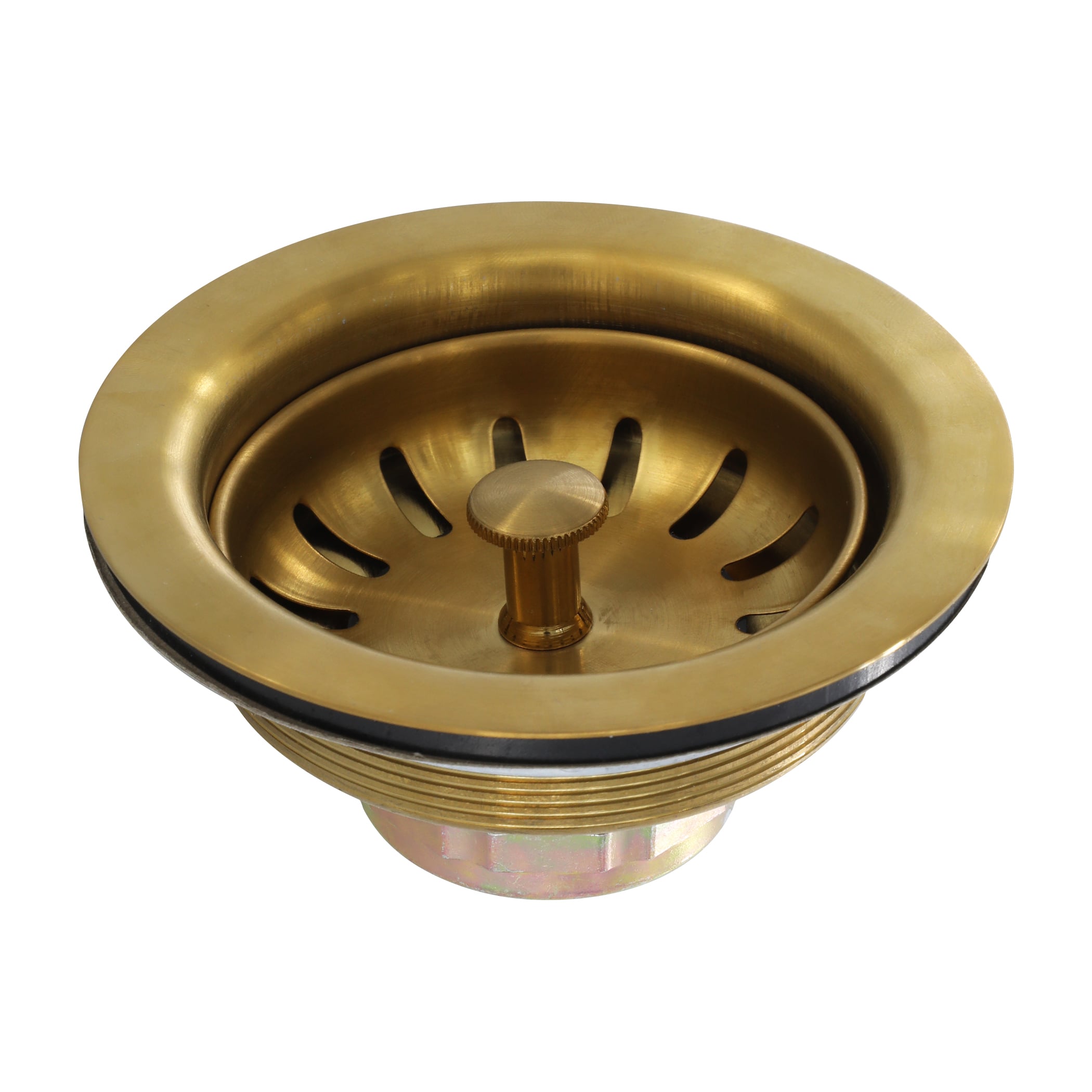 3-1/2 in. Basket Strainer Assembly in Brass 3-1/2 in. Basket Strainer Assembly in Brass