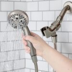 12th image of Multi-Function Massage Handheld Showerhead with Hose in Brushed Nickel