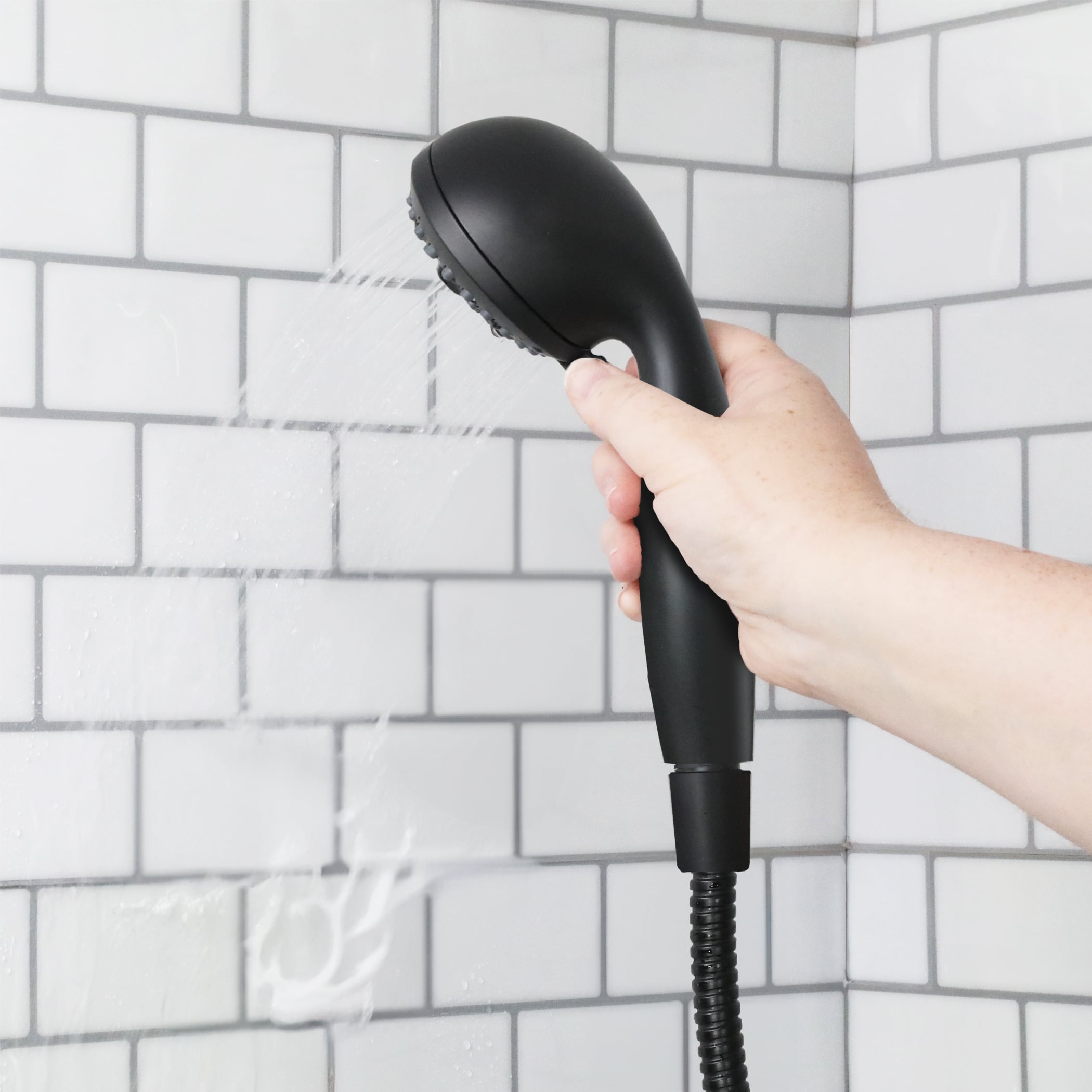 9th image of Multi-Function Massage Handheld Showerhead with Hose in Matte Black 9th image of Multi-Function Massage Handheld Showerhead with Hose in Matte Black