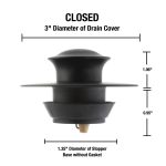 4th image of EZ Drain Cover in Matte Black