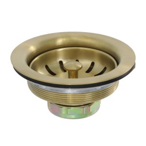 3-1/2 in. Basket Strainer Assembly in Brushed Gold 3-1/2 in. Basket Strainer Assembly in Brushed Gold