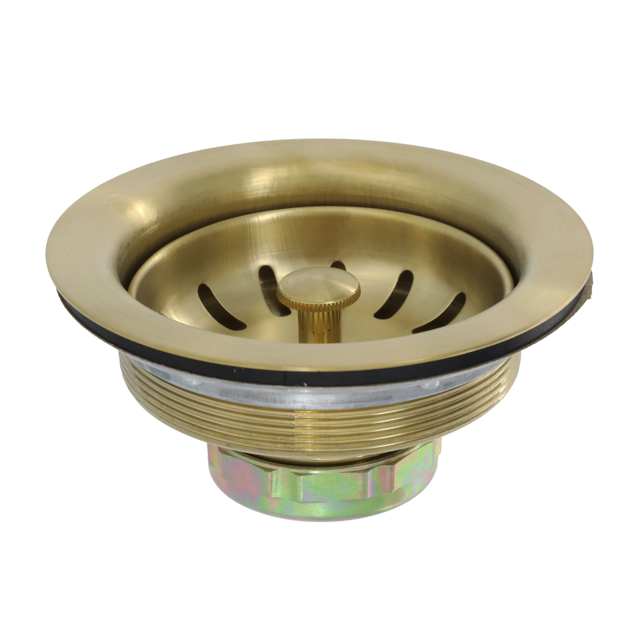 3-1/2 in. Basket Strainer Assembly in Brushed Gold 3-1/2 in. Basket Strainer Assembly in Brushed Gold