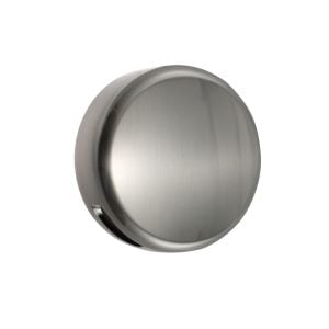 No Hole Bathtub Drain Overflow Plate in Brushed Nickel