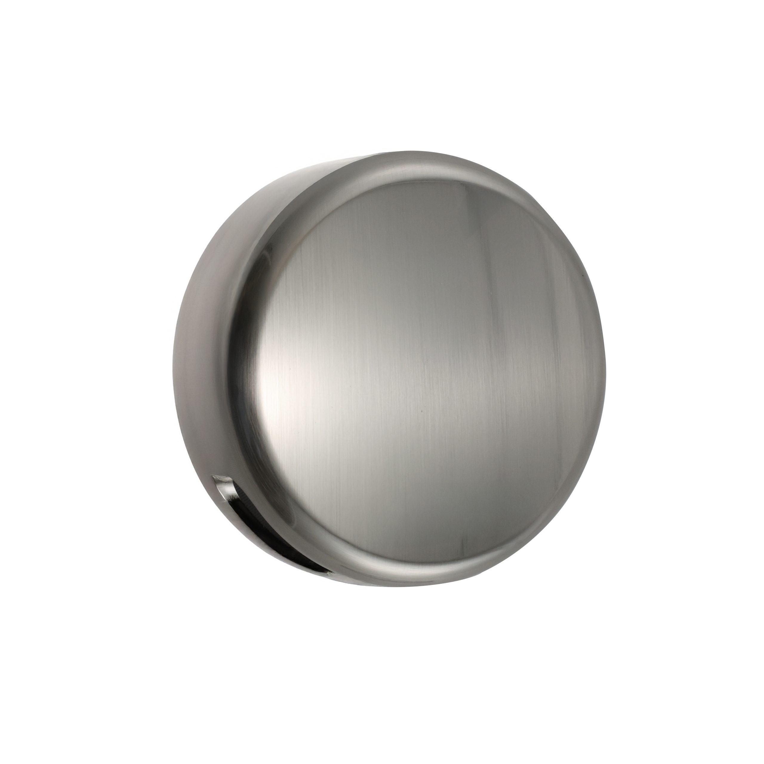 No Hole Bathtub Drain Overflow Plate in Brushed Nickel
