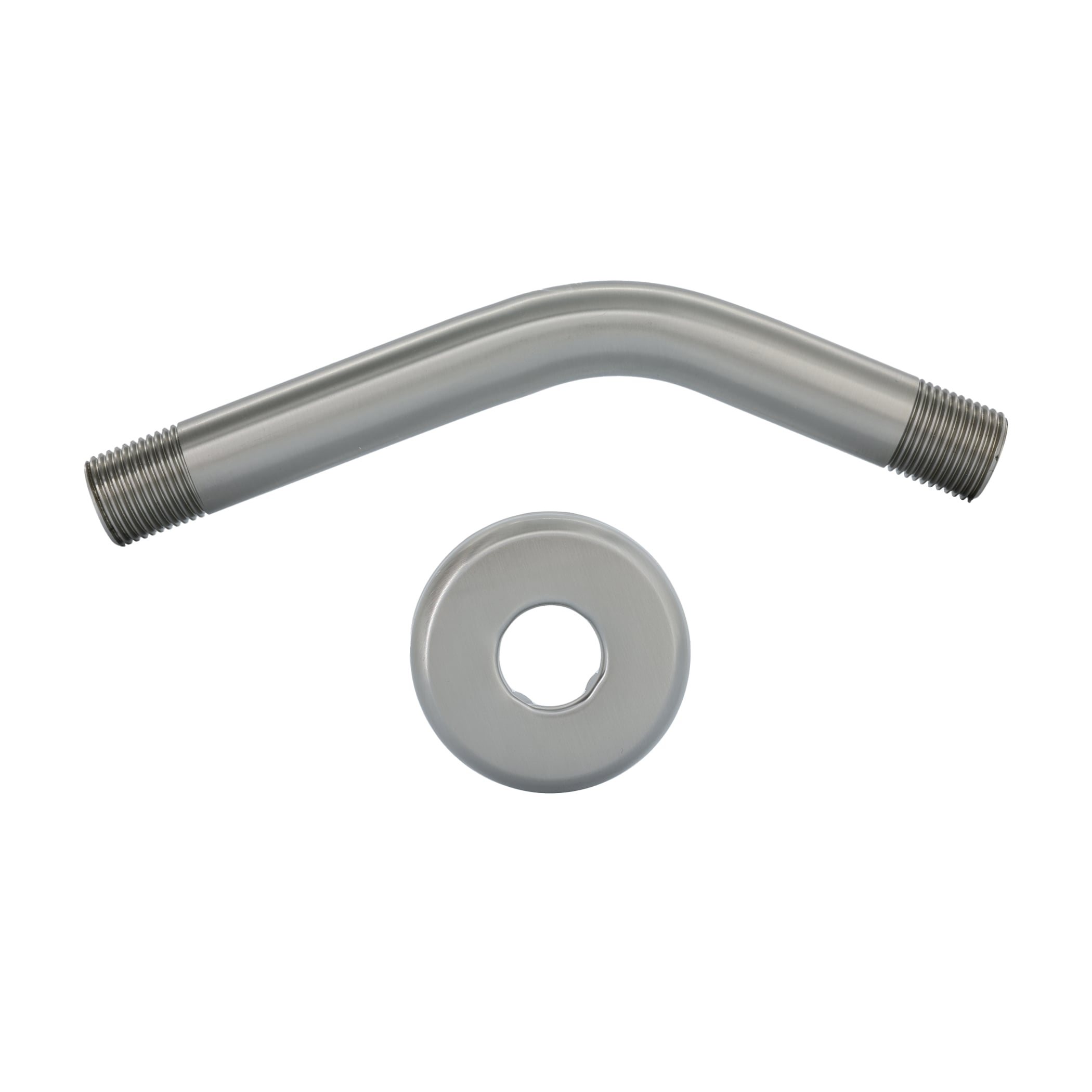 8 in. Shower Arm w/ Flange in Brushed Nickel